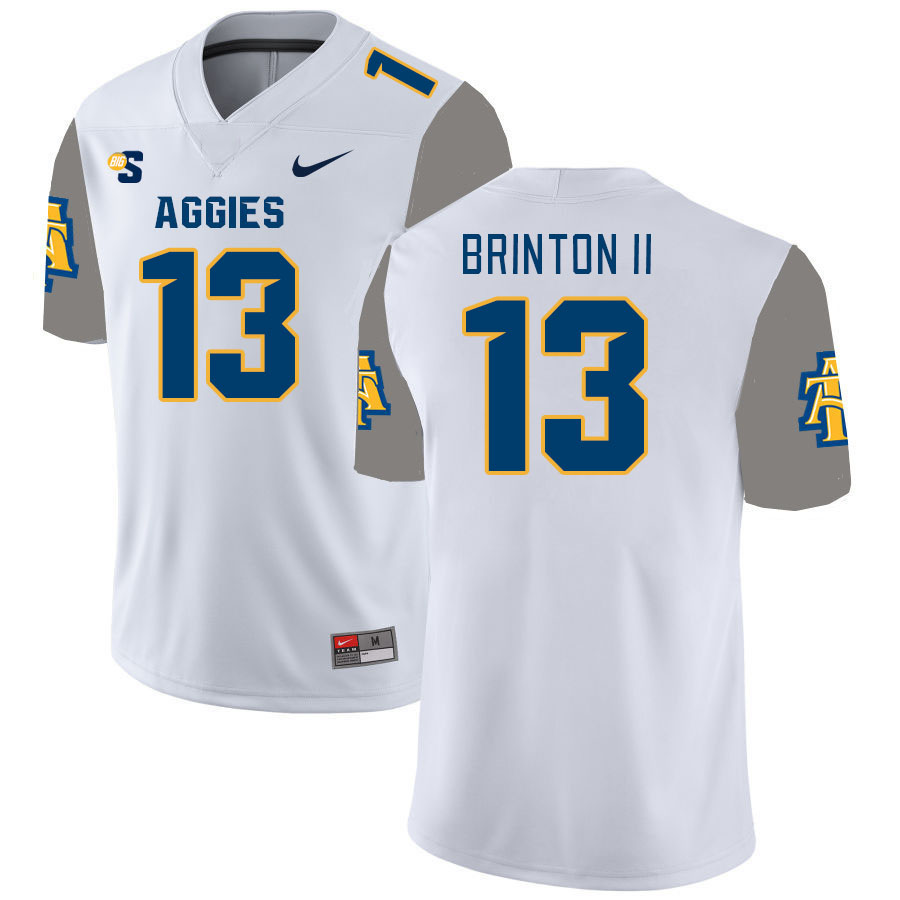 Men-Youth #13 Derrick Brinton II North Carolina A&T Aggies 2023 College Football Jerseys Stitched-Wh